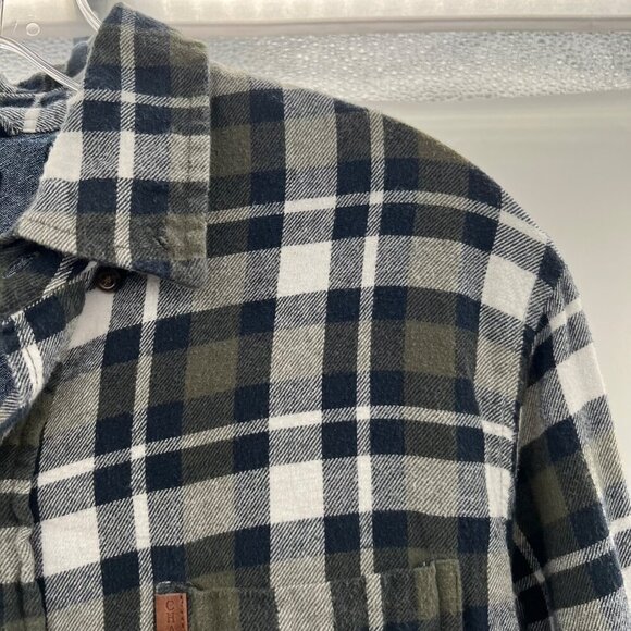 Chaps Men's Brushed Flannel Button Up Shirt Plaid Long Sleeve Size Large - Picture 4 of 9